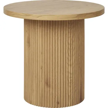 Konferenční stolek Moderní kulatý dřevěný konferenční stolek Boavista 48 cm do obýváku a ložnice Intesi