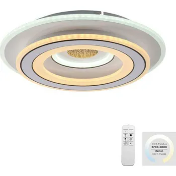 JUST LIGHT LED stropní svítidlo bílé funkce nočního osvětlení stmívatelné dálkový ovladač CCT 3000-6500K LD 14282-16