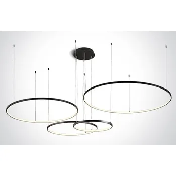 One Light Verdun 4 závěsné svítidlo 1x100 W černá 63150C/B/W