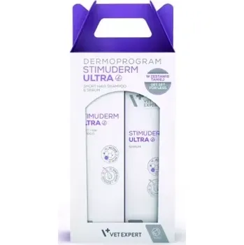 Kosmetika pro psa Vet Expert STIMUDERM ULTRA DERMOPROGRAM DUOBOX - short hair dog - dermokosmetická péče pro psy s krátkou srstí