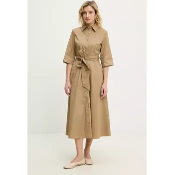 Dámské šaty Bavlněné šaty Answear.LAB PK2716.ios béžová 80X, vel. S