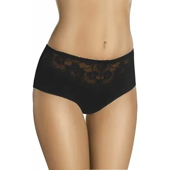 Dámské spodní prádlo Kalhotky s vyšším pasem 124 černé XL