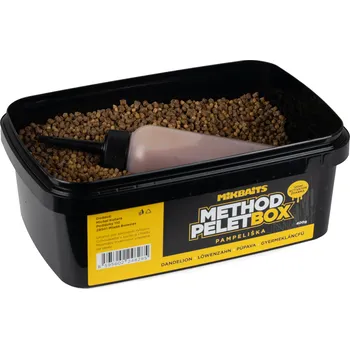 Mikbaits Method pelet box 400g + 120ml Activator - Pampeliška