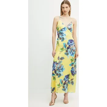 Dámské šaty Šaty Bardot 58466DB3 žlutá 11X, vel. XS