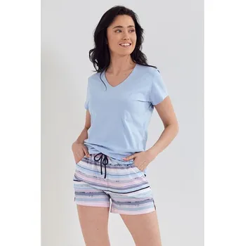 Dámské pyžamo Dámské pyžamo Carol modré XL