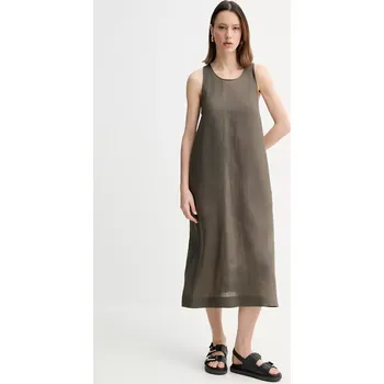 Dámské šaty Lněné šaty MM by Max Mara 2516221018600 zelená 87X, vel. 40