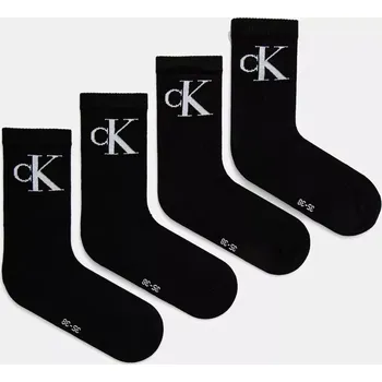 Pánské ponožky Ponožky Calvin Klein Jeans 4-pack 701232678 černá 99X, vel. 39/42