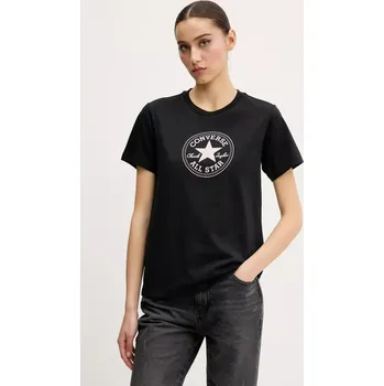Oblečení a móda Bavlněné tričko Converse 10028412.A01 černá 99X, vel. XS