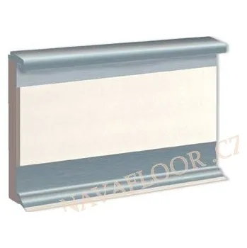 vinylová obvodová lišta BOLTA STŘÍBRNÁ 9865 délka 2,5m