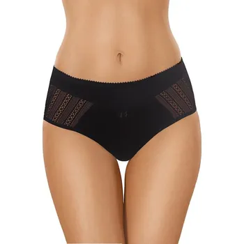 Dámská móda Bavlněné kalhotky s vyšším pasem 62 černé XL