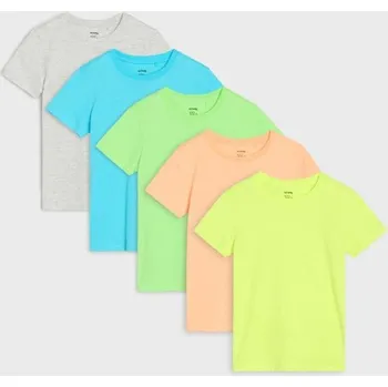 Chlapecká mikina Sinsay - Sada 5 triček - šedá - 183DX-09M - 183DX-09M-116