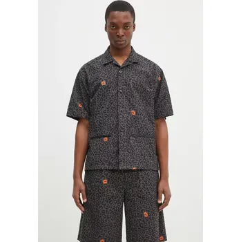 Pánská košile Košile Undercover Shirt pánská, šedá barva, relaxed, UP1E4409.1, XL, 90X