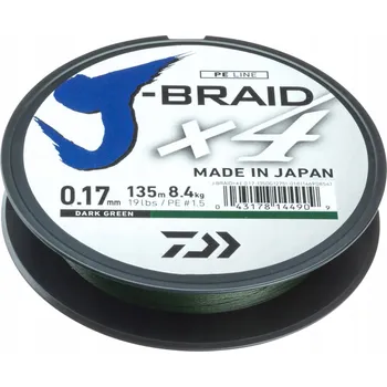 Šňůra Daiwa J-BRAID X4 0,29 mm x 270 m