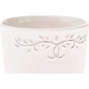 Biokrb Keramický obal na květináč Ramillete béžová, 12 x 10 cm