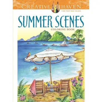 Cizojazyčná kniha Creative Haven Summer Scenes Coloring Book - Goodridge, Teresa