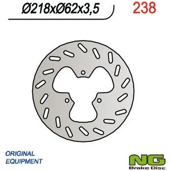 Brzda pro motocykl NG zadní brzdový kotouč DERBI 50/125, GAS GAS 125/450 (218X62X3,5)