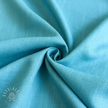 Viskóza se lnem PREMIUM ocean blue