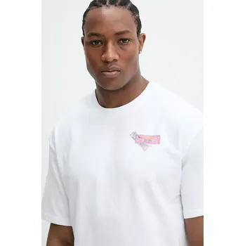 Pánské tričko Bavlněné tričko Karl Kani bílá barva, s potiskem, 60300381 00X, vel. XXL