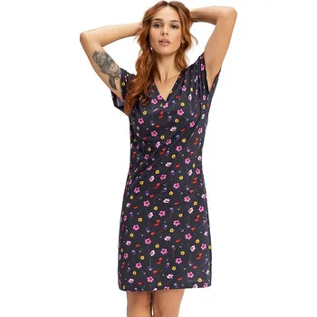 Dámská noční košile Bavlněná noční košilka Botanicals s květinami M