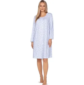 Dámská noční košile Dámská noční košile Andrea 3 modrá s pomněnkami XL