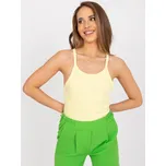 Žlutý crop top Mariana -EM-TP-585.78-yellow Velikost: ONE SIZE