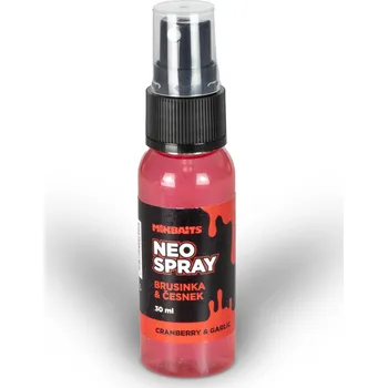 Návnadová surovina Mikbaits Neo Spray 30 ml Brusinka Česnek