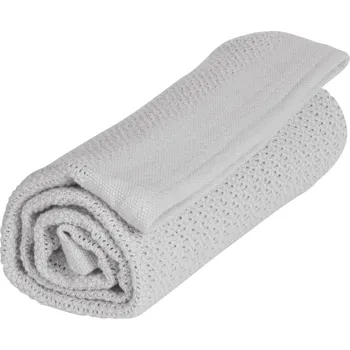 Dětská deka VINTER & BLOOM Deka Soft Grid Organic Dove Grey