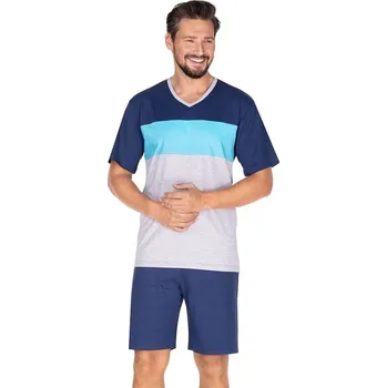 Pánské pyžamo Pánské pyžamo Rodrigo modré XXL