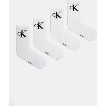 Ponožky Calvin Klein Jeans 4-pack 701232678 bílá 00X, vel. 39/42