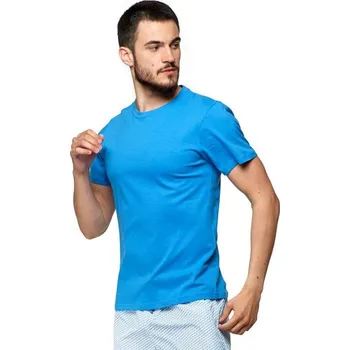 Pánské tričko Pánské bavlněné triko Basic sytě modré L