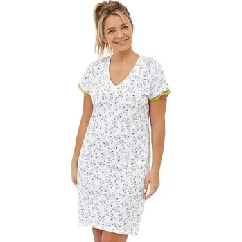 Dámská noční košile Luxusní košilka Myosotis květinová L