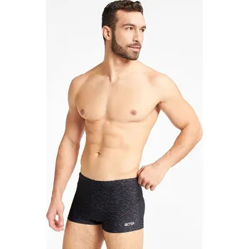 Pánské plavky Pánské plavky Globe černé se vzorem L