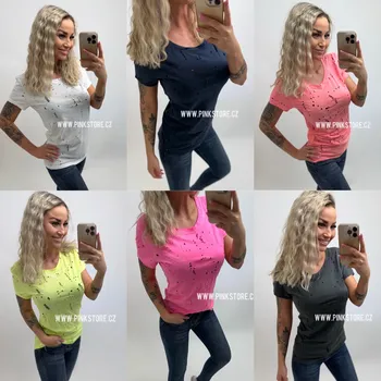 Pánské tričko Děrované triko Barva: Oranžová