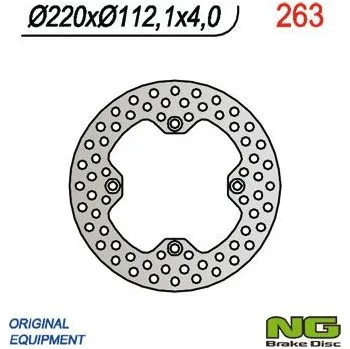 Brzda pro motocykl NG zadní brzdový kotouč HUSQVARNA CR/WR/TE/TC (220x112x4)