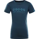 Dětské merino triko ALPINE PRO Mereno 2 modré Velikost: 152-158