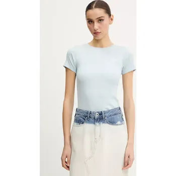 Tričko Guess Jeans modrá barva, W5GP62 KA0H1 W5GP62.KA0H1 05X, vel. XS