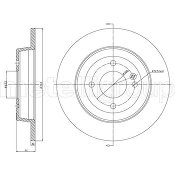 Brzdový kotouč Brzdový kotouč METELLI 23-1376C