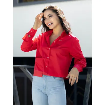 Dámská košile Dámská košile ZORA v červené barvě, VELIKOST L