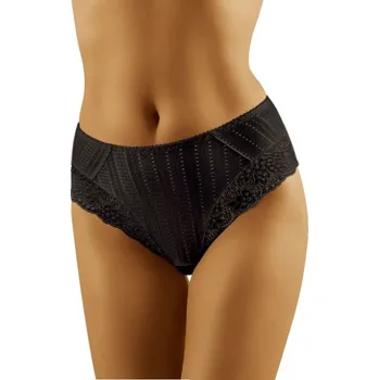 Kalhotky Kalhotky s vyšším pasem a krajkou ECO-DI černé L