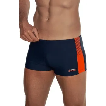 Pánské plavky Pánské plavky Zither oranžové pruhy XL