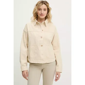 Dámská casual bunda Košilová bunda Answear.LAB ZO202411.hms béžová 80X, vel. M/L