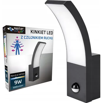 Venkovní osvětlení Zahradní nástěnné svítidlo Masterled černé s integrovaným LED zdrojem 9 W