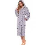 Dámský župan Dream Star II světle šedý dlouhý XL