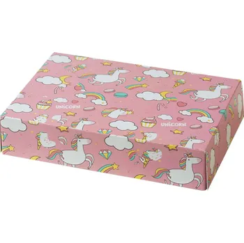 Krabice na pečivo Krabice 23,5 × 16 × 5 cm jednorožci 2 Decora