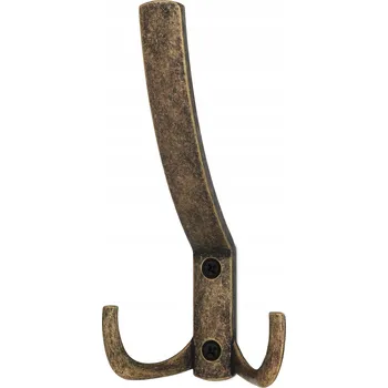 Věšák HÁČEK NA OBLEČENÍ VĚŠÁK NA OBLEČENÍ ZÁVĚSNÝ NÁBYTEK STARÉ ZLATO