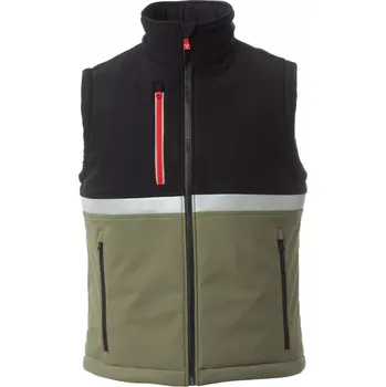 Pánská vesta PAYPER WISE PAD VEST zatepl.softshell vesta - červená M