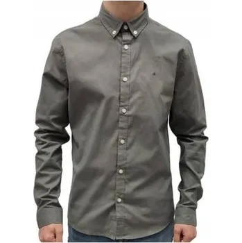 Pánská košile Calvin Klein pánská košile slim s dlouhým rukávem bavlna velikost L