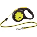 Vodítko FLEXI New Neon yellow M - 5m do 20kg - lanko