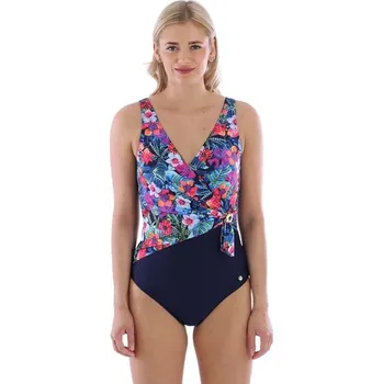 Dámské plavky Jednodílné plavky Thailand se vzorem květin XL