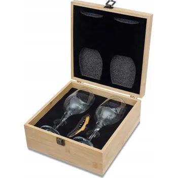 Sklenice Elegantní sada s gravírováním skleničky na víno + vývrtka DÁREK